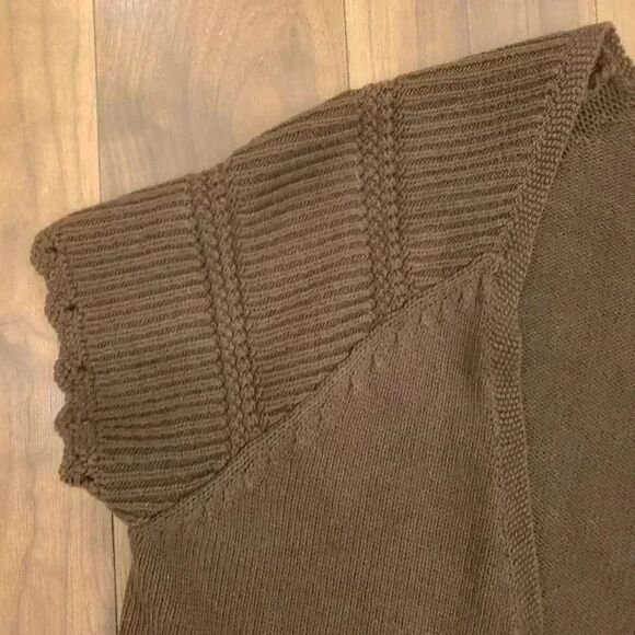 Grace Elements Women's Brown Cotton Shrug Sweater - Picture 4 of 9